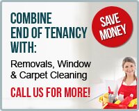 Combine end of tenancy, removals and carpet cleaning in London